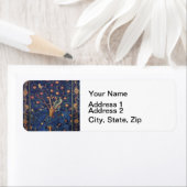 William Morris Woodpecker Tapestry Arts & Crafts Etiket (Insitu)