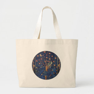 William Morris Woodpecker Tapestry Arts & Crafts Grote Tote Bag