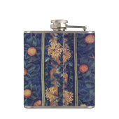 William Morris Woodpecker Tapestry Arts & Crafts Heupfles (Achterkant)