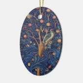 William Morris Woodpecker Tapestry Arts & Crafts Keramisch Ornament (Links)
