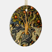 William Morris Woodpecker Tapestry Arts & Crafts Keramisch Ornament (Rechts)