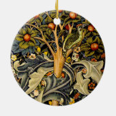 William Morris Woodpecker Tapestry Arts & Crafts Keramisch Ornament (Achterkant)