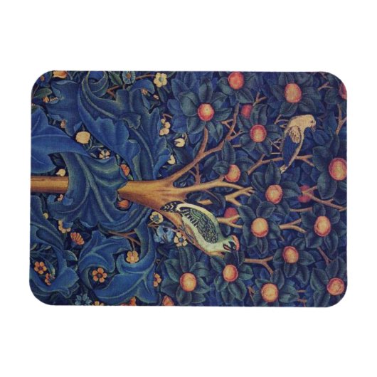 William Morris Woodpecker Tapestry Arts & Crafts Magneet (Horizontaal)