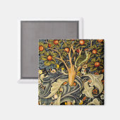 William Morris Woodpecker Tapestry Arts & Crafts Magneet (Voorkant / Achterkant)