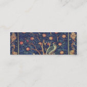William Morris Woodpecker Tapestry Arts & Crafts Mini Visitekaartje (Achterkant)