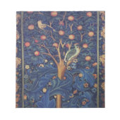 William Morris Woodpecker Tapestry Arts & Crafts Notitieblok (Voorkant)
