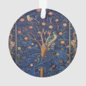 William Morris Woodpecker Tapestry Arts & Crafts Ornament (achterkant)