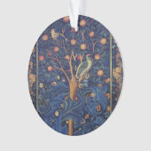 William Morris Woodpecker Tapestry Arts & Crafts Ornament (voorkant)