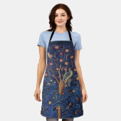 William Morris Woodpecker Tapestry Arts & Crafts Schort (Gedragen)