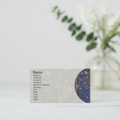 William Morris Woodpecker Tapestry Arts & Crafts Visitekaartje (Staand voorkant)