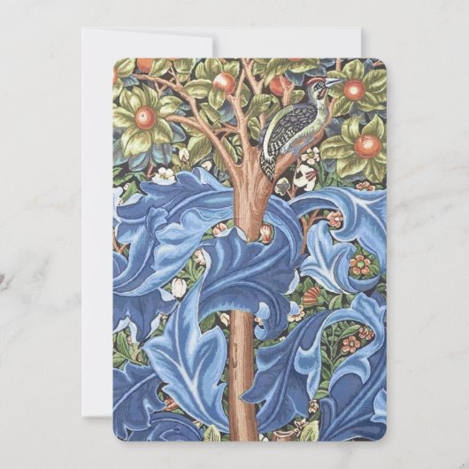 William Morris Woodpecker Tapestry Floral  (Voorkant)