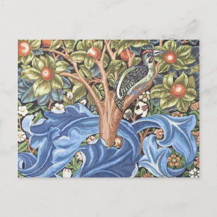 William Morris Woodpecker Tapestry Floral Briefkaart