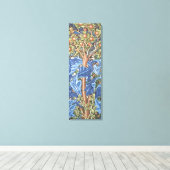 William Morris Woodpecker Tapestry Floral  Canvas Afdruk (Insitu (Houten vloer))