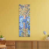 William Morris Woodpecker Tapestry Floral  Canvas Afdruk (Insitu (Woonkamer))