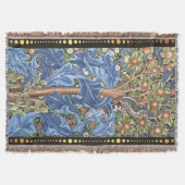 William Morris Woodpecker Tapestry Floral  Deken (Voorkant)