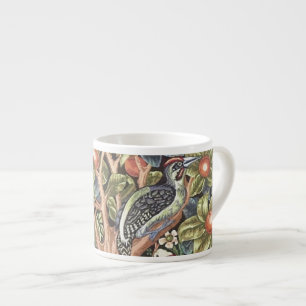 William Morris Woodpecker Tapestry Floral  Espresso Kop