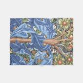 William Morris Woodpecker Tapestry Floral  Fleece Deken (Voorkant (Horizontaal))