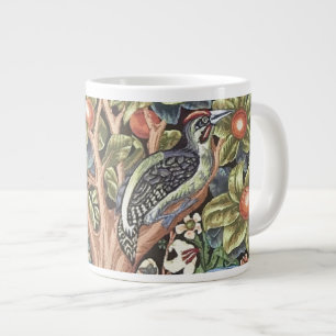 William Morris Woodpecker Tapestry Floral  Grote Koffiekop