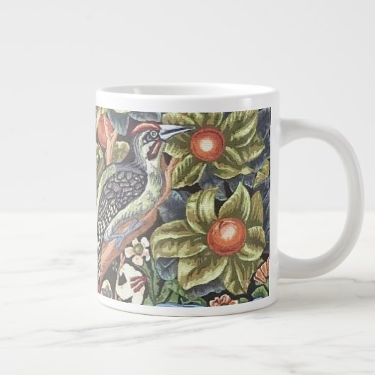 William Morris Woodpecker Tapestry Floral  Grote Koffiekop (Rechts)