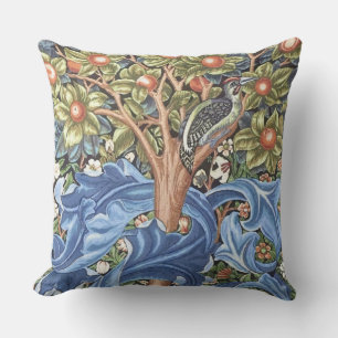 William Morris Woodpecker Tapestry Floral Kussen