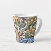 William Morris Woodpecker Tapestry Floral  Latte Mok (Rechterhoek)
