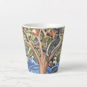 William Morris Woodpecker Tapestry Floral  Latte Mok (Voorkant)