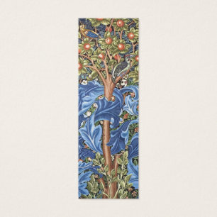 William Morris Woodpecker Tapestry Floral Mini Visitekaartjes