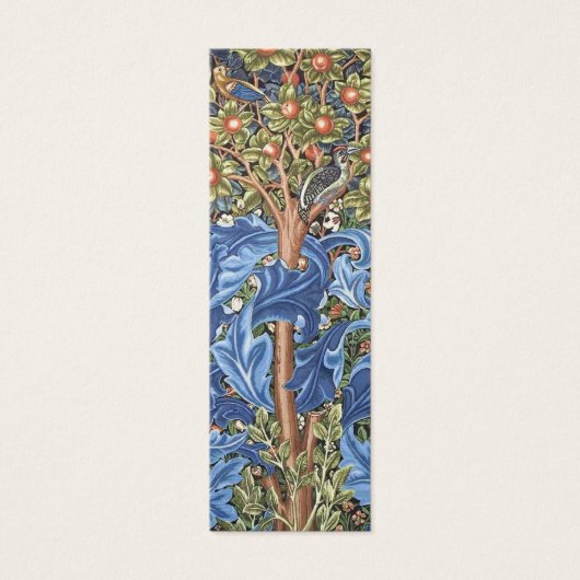 William Morris Woodpecker Tapestry Floral  Mini Visitekaartjes (Voorkant)