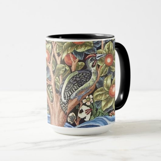 William Morris Woodpecker Tapestry Floral  Mok (Voorkant rechts)