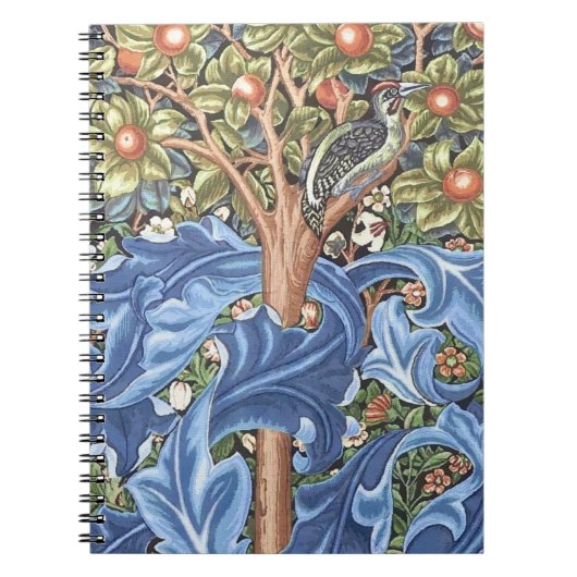 William Morris Woodpecker Tapestry Floral  Notitieboek (Voorkant)