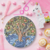 William Morris Woodpecker Tapestry Floral Papieren Bordje (Feest)