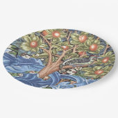 William Morris Woodpecker Tapestry Floral Papieren Bordje (Gekanteld)