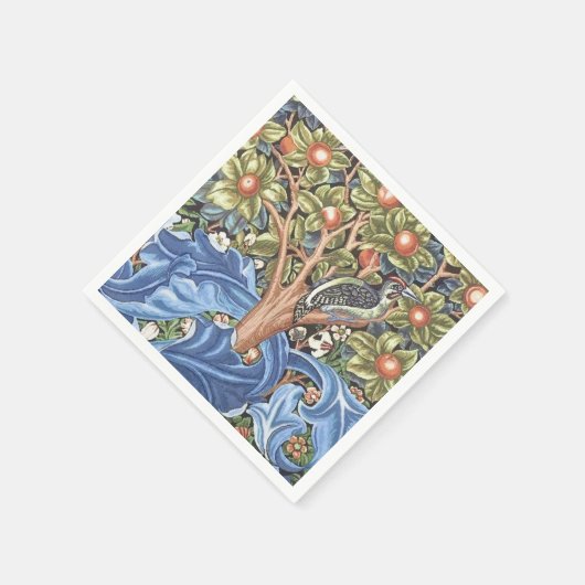 William Morris Woodpecker Tapestry Floral  Servet (Hoek)