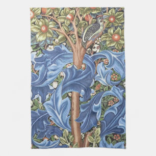 William Morris Woodpecker Tapestry Floral  Theedoek