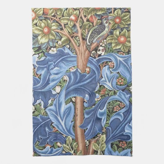 William Morris Woodpecker Tapestry Floral  Theedoek (Verticaal)