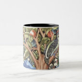 William Morris Woodpecker Tapestry Floral  Tweekleurige Koffiemok (Center)