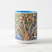 William Morris Woodpecker Tapestry Floral  Tweekleurige Koffiemok (Center)