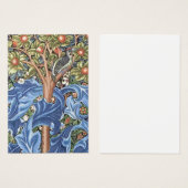 William Morris Woodpecker Tapestry Floral  Visitekaartje (Voorkant /achterkant)