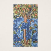 William Morris Woodpecker Tapestry Floral  Visitekaartje (Voorkant)