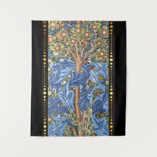 William Morris Woodpecker Tapestry Floral Wandkleed