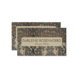 William Morris Woodpecker Tapestry Visitekaartje