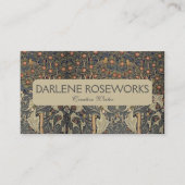 William Morris Woodpecker Tapestry Visitekaartje (Voorkant)