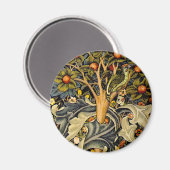 William Morris Woodpecker Tapestry Vogels Bloemen Magneet (Voorkant / Achterkant)