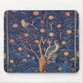 William Morris Woodpecker Tapestry Vogels Bloemen Muismat (Voorkant)