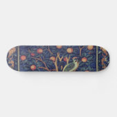 William Morris Woodpecker Tapestry Vogels Bloemen Persoonlijk Skateboard (Horizontaal)