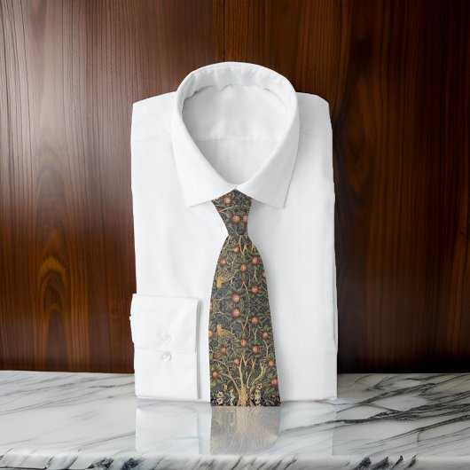 William * Morris WoodPecker Tree Stropdas