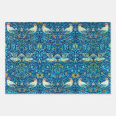 William Morris Wrapping Paper Art Blue Birds (Voorkant)
