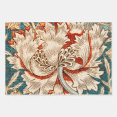 William Morris Wrapping Paper Flat Sheet Set van 3 (Voorkant 3)