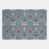 William Morris Wrapping Paper Flat Sheet Set van 3 (Voorkant)