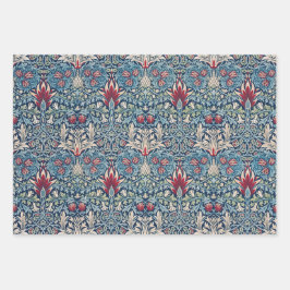 William Morris Wrapping Paper Flat Sheet Set van 3